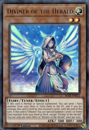 Diviner of the Herald (BLTR-EN072) - Battles of Legend: Terminal Revenge 1st Edition - Premium Yugioh Single from Konami - Just $2.86! Shop now at Game Crave Tournament Store