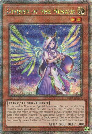 Diviner of the Herald (Quarter Century Secret Rare) (BLTR-EN072) - Battles of Legend: Terminal Revenge 1st Edition - Premium Yugioh Single from Konami - Just $67.43! Shop now at Game Crave Tournament Store