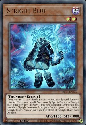 Spright Blue (BLTR-EN075) - Battles of Legend: Terminal Revenge 1st Edition - Premium Yugioh Single from Konami - Just $2.90! Shop now at Game Crave Tournament Store