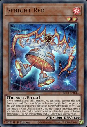 Spright Red (BLTR-EN078) - Battles of Legend: Terminal Revenge 1st Edition - Premium Yugioh Single from Konami - Just $0.25! Shop now at Game Crave Tournament Store