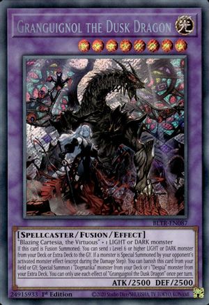 Granguignol the Dusk Dragon (BLTR-EN087) - Battles of Legend: Terminal Revenge 1st Edition - Premium Yugioh Single from Konami - Just $3.41! Shop now at Game Crave Tournament Store