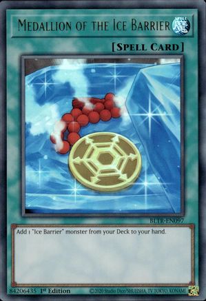 Medallion of the Ice Barrier (BLTR-EN097) - Battles of Legend: Terminal Revenge 1st Edition - Premium Yugioh Single from Konami - Just $0.25! Shop now at Game Crave Tournament Store