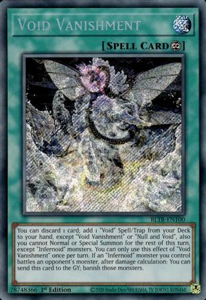 Void Vanishment (BLTR-EN100) - Battles of Legend: Terminal Revenge 1st Edition - Premium Yugioh Single from Konami - Just $0.38! Shop now at Game Crave Tournament Store