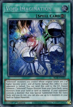 Void Imagination (BLTR-EN101) - Battles of Legend: Terminal Revenge 1st Edition - Premium Yugioh Single from Konami - Just $0.25! Shop now at Game Crave Tournament Store
