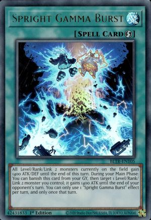 Spright Gamma Burst (BLTR-EN105) - Battles of Legend: Terminal Revenge 1st Edition - Premium Yugioh Single from Konami - Just $0.25! Shop now at Game Crave Tournament Store
