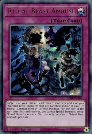 Ritual Beast Ambush (BLTR-EN106) - Battles of Legend: Terminal Revenge 1st Edition - Premium Yugioh Single from Konami - Just $0.25! Shop now at Game Crave Tournament Store