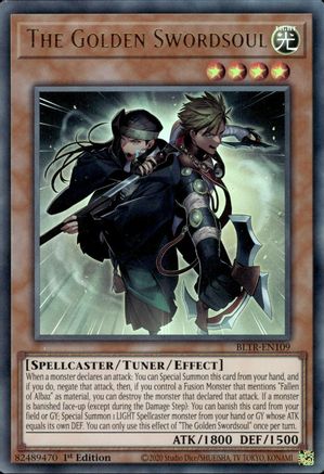 The Golden Swordsoul (BLTR-EN109) - Battles of Legend: Terminal Revenge 1st Edition - Premium Yugioh Single from Konami - Just $0.25! Shop now at Game Crave Tournament Store