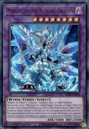 Mirrorjade the Iceblade Dragon (BLTR-EN114) - Battles of Legend: Terminal Revenge 1st Edition - Premium Yugioh Single from Konami - Just $1.05! Shop now at Game Crave Tournament Store