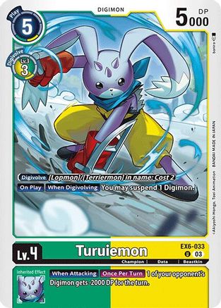 Turuiemon (EX6-033) - Infernal Ascension - Premium Digimon Single from Bandai - Just $0.25! Shop now at Game Crave Tournament Store