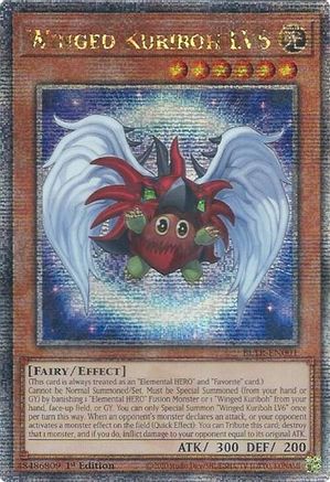 Winged Kuriboh LV6 (Quarter Century Secret Rare) (BLTR-EN001) - Battles of Legend: Terminal Revenge 1st Edition - Premium Yugioh Single from Konami - Just $34.02! Shop now at Game Crave Tournament Store