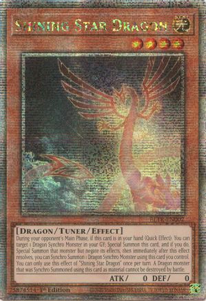 Shining Star Dragon (Quarter Century Secret Rare) (BLTR-EN002) - Battles of Legend: Terminal Revenge 1st Edition - Premium Yugioh Single from Konami - Just $16.57! Shop now at Game Crave Tournament Store