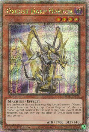Orcust Harp Horror (Quarter Century Secret Rare) (BLTR-EN071) - Battles of Legend: Terminal Revenge 1st Edition - Premium Yugioh Single from Konami - Just $131.92! Shop now at Game Crave Tournament Store