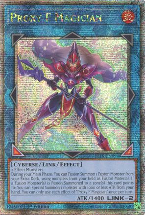 Proxy F Magician (Quarter Century Secret Rare) (BLTR-EN094) - Battles of Legend: Terminal Revenge 1st Edition - Premium Yugioh Single from Konami - Just $25.66! Shop now at Game Crave Tournament Store