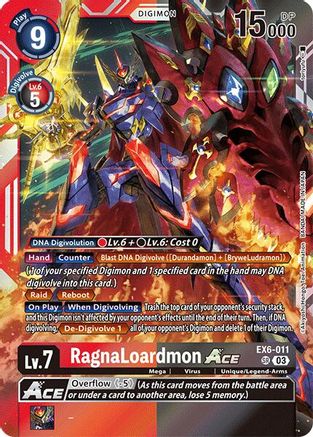 RagnaLoardmon ACE (EX6-011) - Infernal Ascension Foil - Premium Digimon Single from Bandai - Just $7.46! Shop now at Game Crave Tournament Store