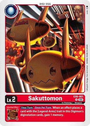 Sakuttomon (EX6-001) - Infernal Ascension - Premium Digimon Single from Bandai - Just $0.25! Shop now at Game Crave Tournament Store