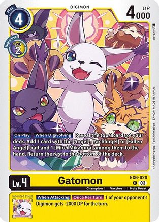 Gatomon (EX6-020) - Infernal Ascension - Premium Digimon Single from Bandai - Just $0.25! Shop now at Game Crave Tournament Store