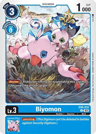 Biyomon (EX6-012) - Infernal Ascension - Premium Digimon Single from Bandai - Just $0.25! Shop now at Game Crave Tournament Store