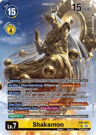 Shakamon (Alternate Art) (EX6-031) - Infernal Ascension Foil - Premium Digimon Single from Bandai - Just $3.39! Shop now at Game Crave Tournament Store