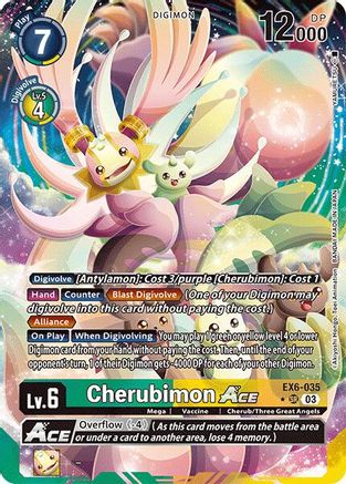 Cherubimon ACE (Alternate Art) (EX6-035) - Infernal Ascension Foil - Premium Digimon Single from Bandai - Just $40.35! Shop now at Game Crave Tournament Store