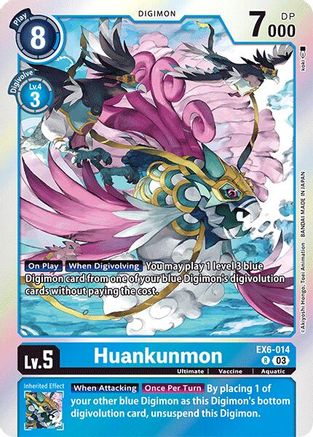 Huankunmon (EX6-014) - Infernal Ascension Foil - Premium Digimon Single from Bandai - Just $3.32! Shop now at Game Crave Tournament Store