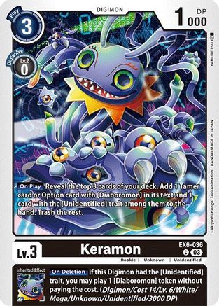 Keramon (EX6-036) - Infernal Ascension - Premium Digimon Single from Bandai - Just $0.25! Shop now at Game Crave Tournament Store
