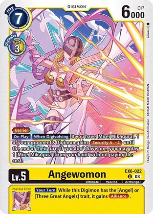 Angewomon (EX6-022) - Infernal Ascension - Premium Digimon Single from Bandai - Just $0.89! Shop now at Game Crave Tournament Store