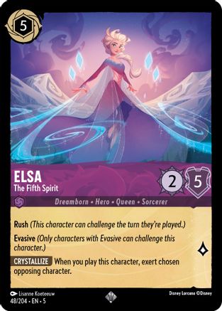 Elsa - The Fifth Spirit (48/204) - Shimmering Skies - Premium Lorcana Single from Shimmering Skies - Just $4.75! Shop now at Game Crave Tournament Store