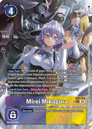 Mirei Mikagura (Alternate Art) (EX6-074) - Infernal Ascension Foil - Premium Digimon Single from Bandai - Just $93.78! Shop now at Game Crave Tournament Store