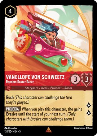 Vanellope von Schweetz - Random Roster Racer (124/204) - Shimmering Skies - Premium Lorcana Single from Shimmering Skies - Just $0.25! Shop now at Game Crave Tournament Store