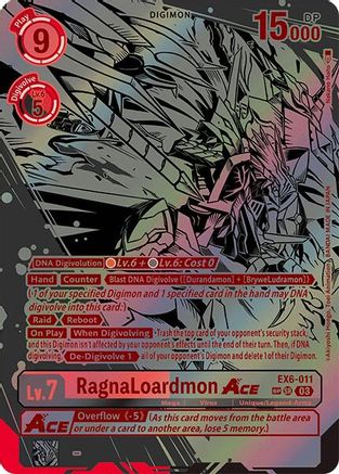 RagnaLoardmon ACE (Textured) (EX6-011) - Infernal Ascension Foil - Premium Digimon Single from Bandai - Just $115.69! Shop now at Game Crave Tournament Store