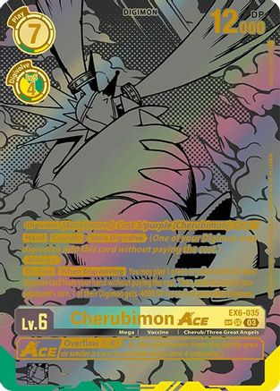Cherubimon ACE (Textured) (EX6-035) - Infernal Ascension Foil - Premium Digimon Single from Bandai - Just $178.28! Shop now at Game Crave Tournament Store