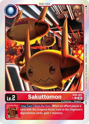 Sakuttomon (Box Promotion Pack: Infernal Ascension) (EX6-001) - Infernal Ascension Foil - Premium Digimon Single from Bandai - Just $0.32! Shop now at Game Crave Tournament Store