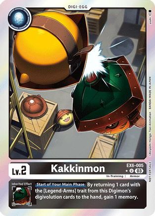 Kakkinmon (Box Promotion Pack: Infernal Ascension) (EX6-005) - Infernal Ascension Foil - Premium Digimon Single from Bandai - Just $2.43! Shop now at Game Crave Tournament Store