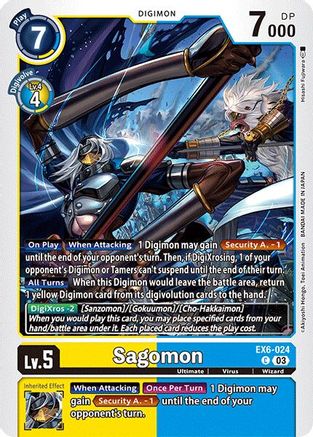 Sagomon (EX6-024) - Infernal Ascension - Premium Digimon Single from Bandai - Just $0.25! Shop now at Game Crave Tournament Store
