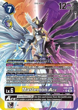 Mastemon ACE (Alternate Art) (EX6-029) - Infernal Ascension Foil - Premium Digimon Single from Bandai - Just $37.39! Shop now at Game Crave Tournament Store