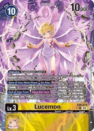 Lucemon (Alternate Art) (EX6-018) - Infernal Ascension Foil - Premium Digimon Single from Bandai - Just $23.04! Shop now at Game Crave Tournament Store