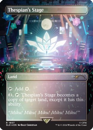 Thespian's Stage (Rainbow Foil) (SLD-1607) - Secret Lair Drop Series Foil - Premium MTG Single from Wizards of the Coast - Just $2.45! Shop now at Game Crave Tournament Store