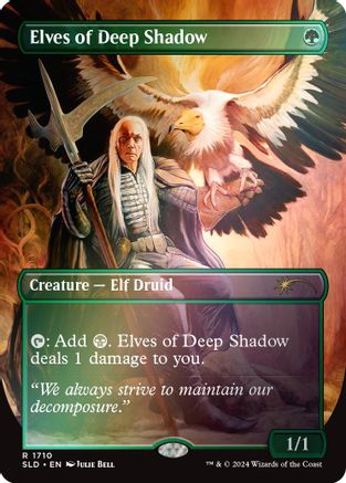 Elves of Deep Shadow (Rainbow Foil) (SLD-1710) - Secret Lair Drop Series Foil - Premium MTG Single from Wizards of the Coast - Just $3.36! Shop now at Game Crave Tournament Store