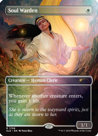 Soul Warden (Rainbow Foil) (SLD-1708) - Secret Lair Drop Series Foil - Premium MTG Single from Wizards of the Coast - Just $2.53! Shop now at Game Crave Tournament Store