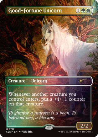 Good-Fortune Unicorn (Rainbow Foil) (SLD-1711) - Secret Lair Drop Series Foil - Premium MTG Single from Wizards of the Coast - Just $0.79! Shop now at Game Crave Tournament Store