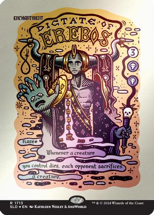 Dictate of Erebos (Rainbow Foil) (SLD-1713) - Secret Lair Drop Series Foil - Premium MTG Single from Wizards of the Coast - Just $6.51! Shop now at Game Crave Tournament Store