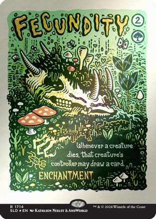 Fecundity (Rainbow Foil) (SLD-1714) - Secret Lair Drop Series Foil - Premium MTG Single from Wizards of the Coast - Just $1.22! Shop now at Game Crave Tournament Store