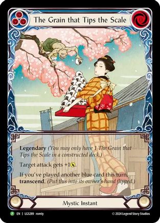 The Grain that Tips the Scale // Inner Chi - LGS289 (LGS289) - Flesh and Blood: Promo Cards Rainbow Foil