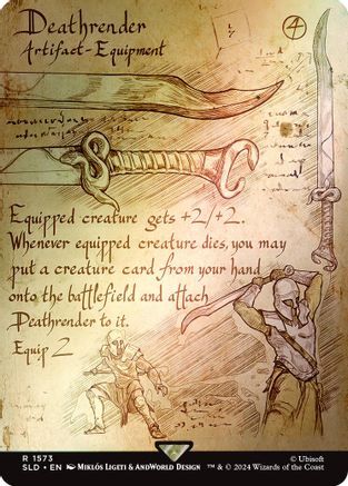 Deathrender (Rainbow Foil) (SLD-1573) - Secret Lair Drop Series Foil - Premium MTG Single from Wizards of the Coast - Just $1.15! Shop now at Game Crave Tournament Store