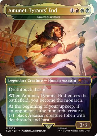 Amunet, Tyrants' End - Queen Marchesa (Rainbow Foil) (SLD-1559) - Secret Lair Drop Series Foil - Premium MTG Single from Wizards of the Coast - Just $3.45! Shop now at Game Crave Tournament Store