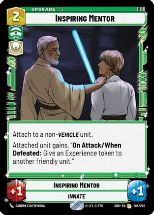 Inspiring Mentor (104/262) - Shadows of the Galaxy Foil - Premium Star Wars: Unlimited Single from Shadows of the Galaxy - Just $0.13! Shop now at Game Crave Tournament Store