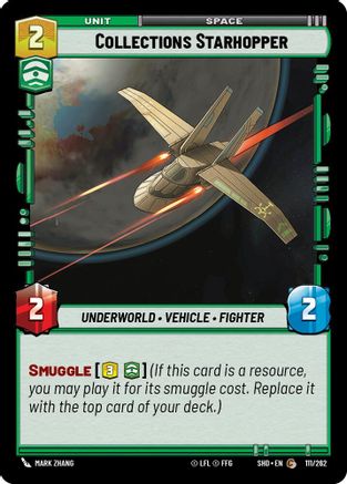 Collections Starhopper (111/262) - Shadows of the Galaxy Foil - Premium Star Wars: Unlimited Single from Shadows of the Galaxy - Just $0.08! Shop now at Game Crave Tournament Store