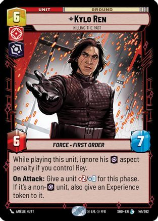 Kylo Ren - Killing the Past (141/262) - Shadows of the Galaxy - Premium Star Wars: Unlimited Single from Shadows of the Galaxy - Just $1.35! Shop now at Game Crave Tournament Store