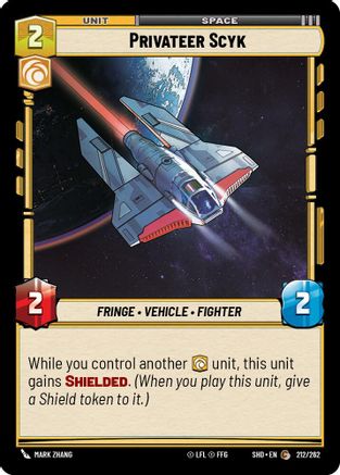 Privateer Scyk (212/262) - Shadows of the Galaxy - Premium Star Wars: Unlimited Single from Shadows of the Galaxy - Just $0.08! Shop now at Game Crave Tournament Store