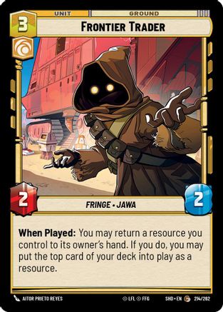 Frontier Trader (214/262) - Shadows of the Galaxy - Premium Star Wars: Unlimited Single from Shadows of the Galaxy - Just $0.08! Shop now at Game Crave Tournament Store